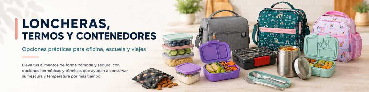Loncheras, termos para comida y contenedores Bento Box herméticos