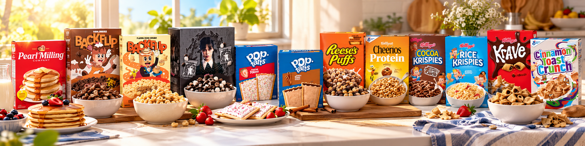 Cereales americanos y desayunos importados de Kellogg’s, Quaker, Pop-Tarts y Kodiak
