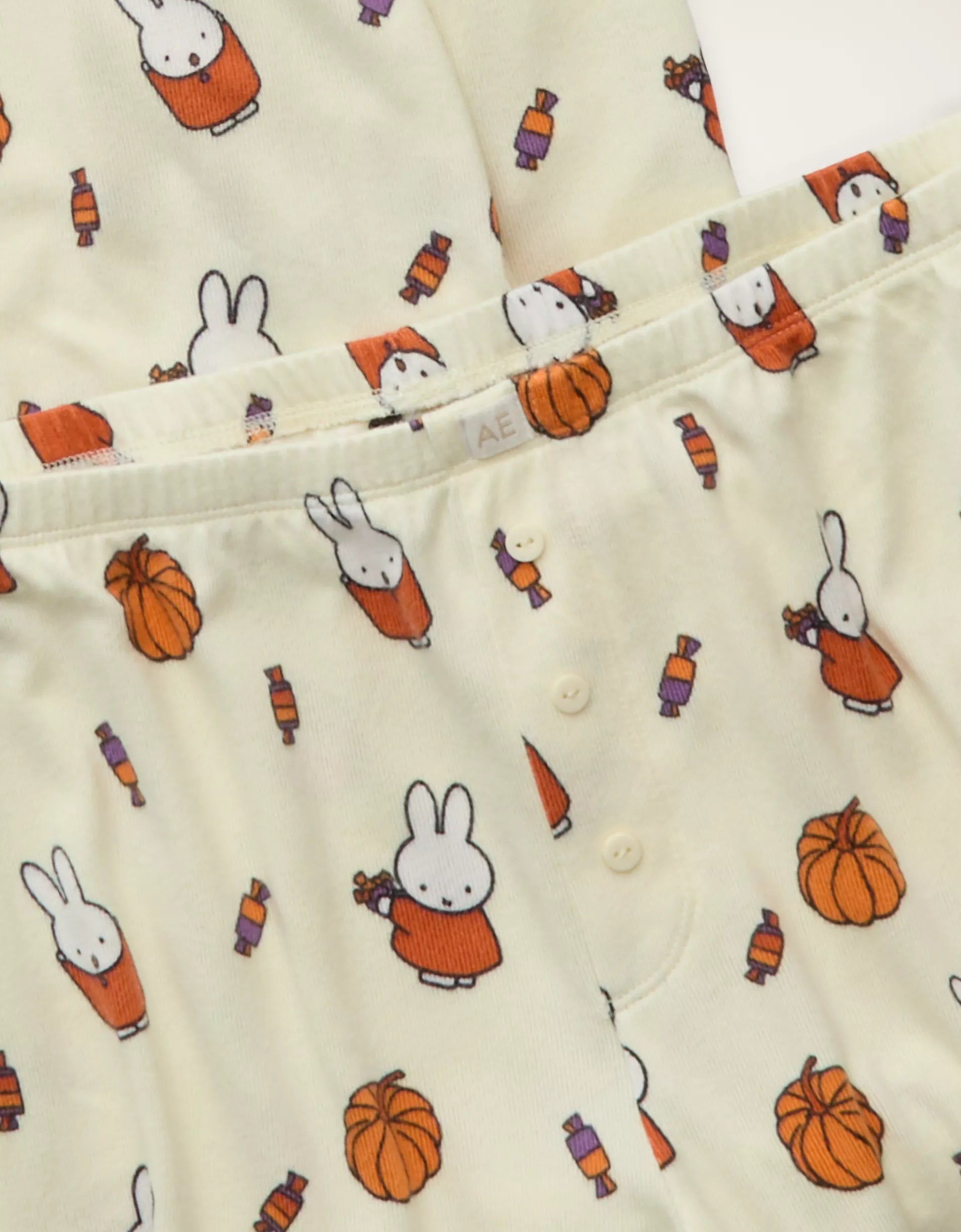 AE Luxe Plush Miffy Long Sleeve + Short PJ Set