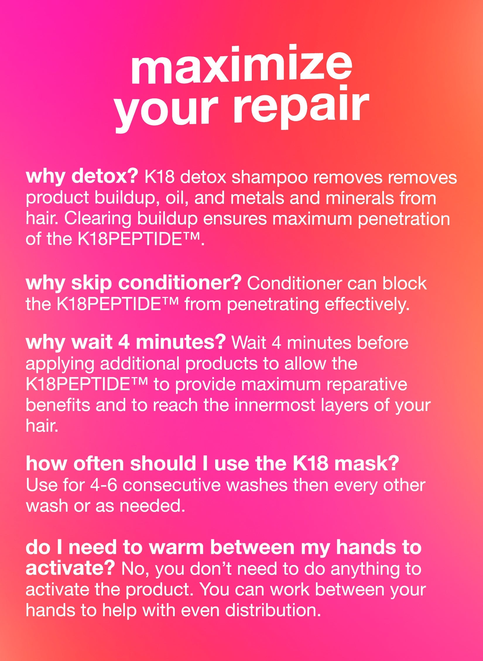 Leave-In Molecular Repair Hair Mask
