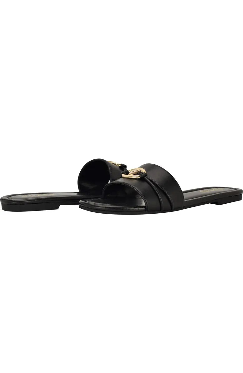 Flynzy Faux Leather Slide Sandal