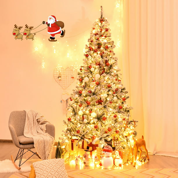 Árbol de Navidad Premium Snow - Preiluminado