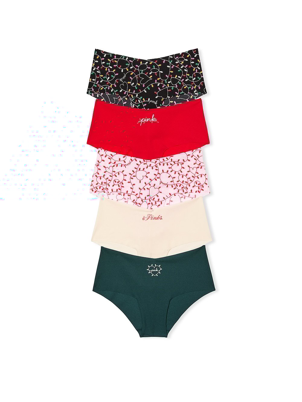 5-Pack No-Show Cheeky Panties - Multi