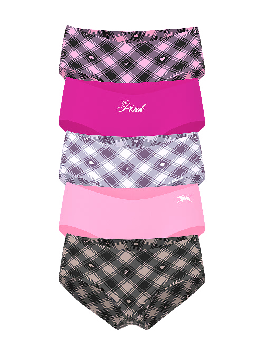 5-Pack No-Show Cheeky Panties