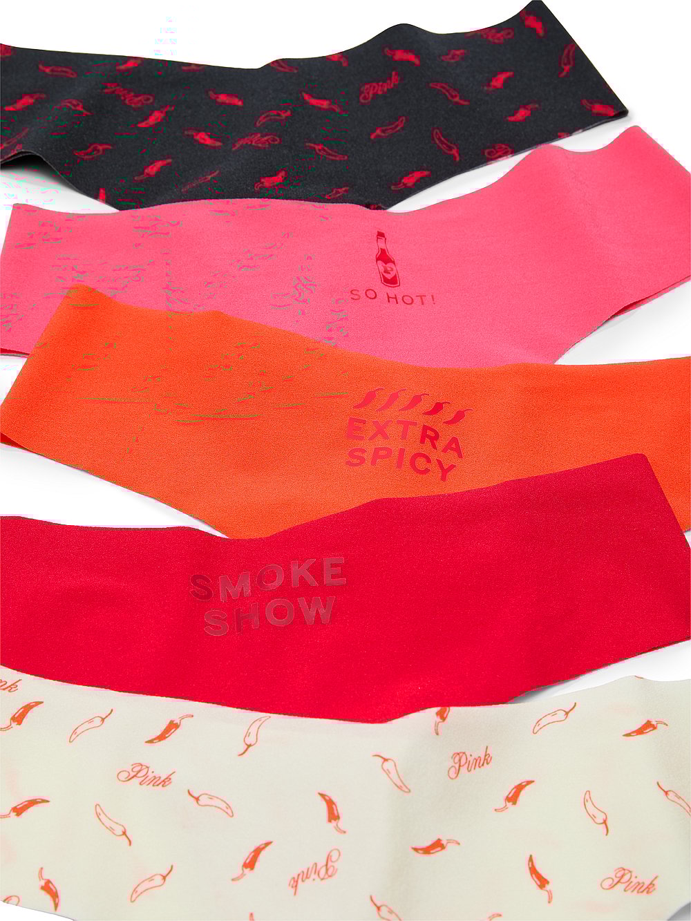 5-Pack No-Show Thong Panties