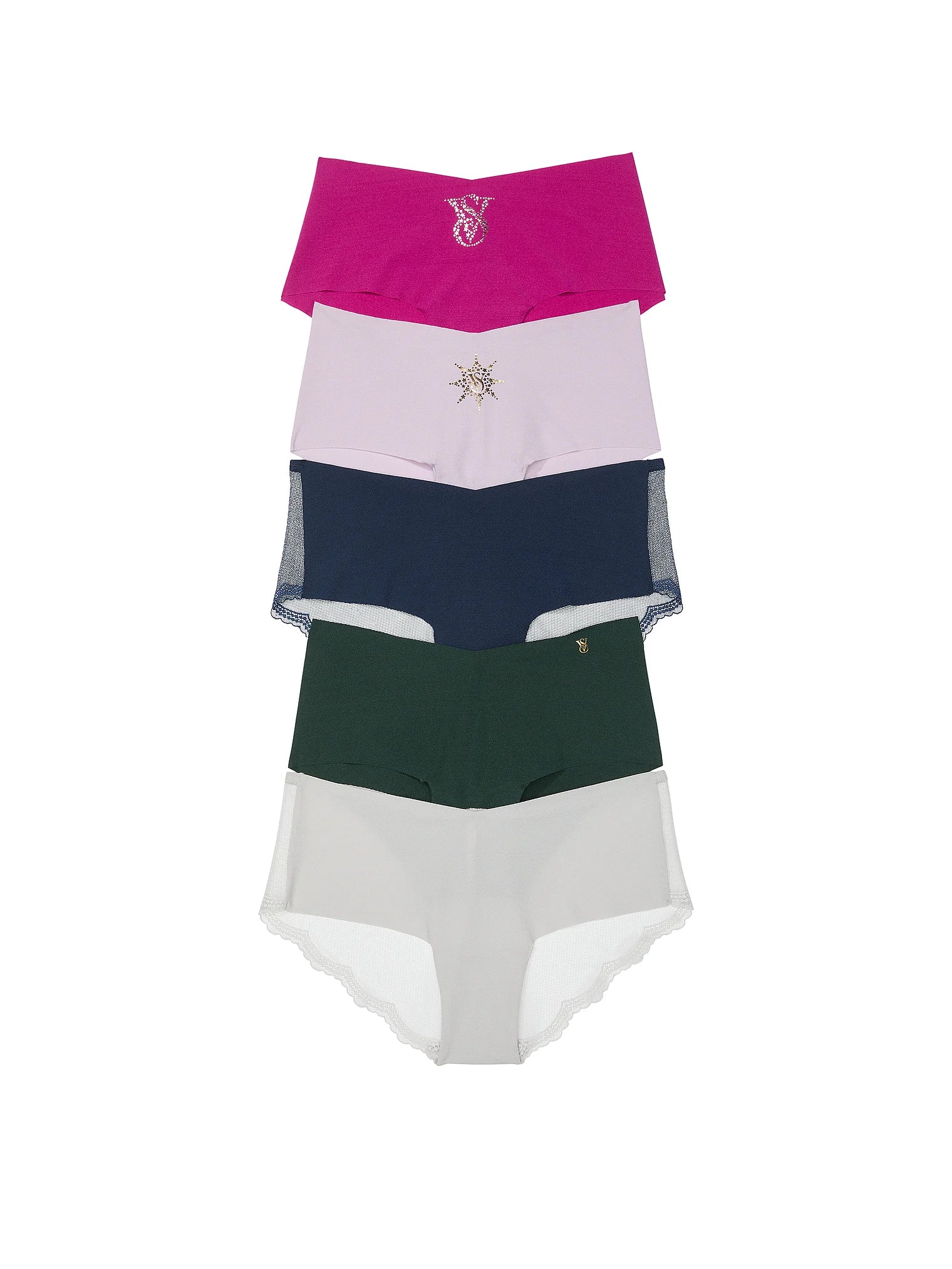 5-Pack No-Show Cheeky Panties - Multi