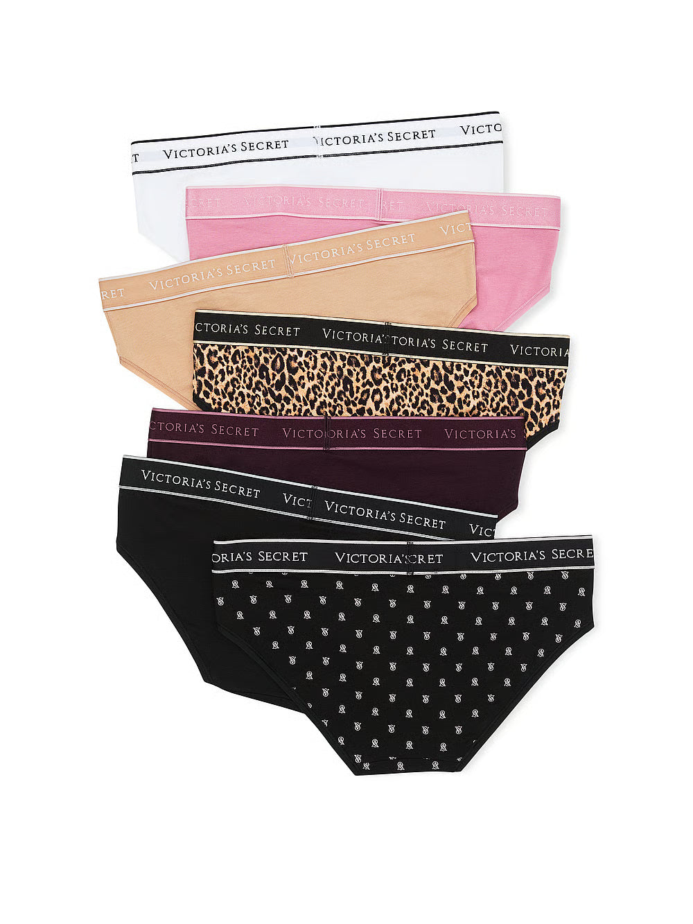 7-Pack Logo Cotton Hiphugger Panties