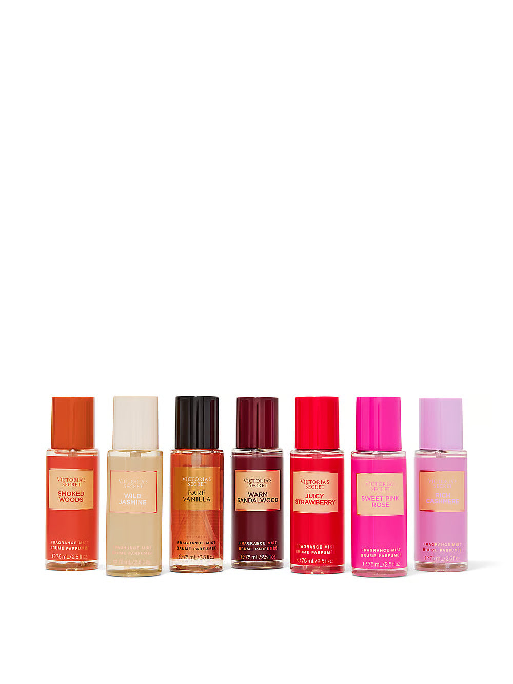 7-Piece Fragrance Mist Layering Gift Set with Bare Vanilla