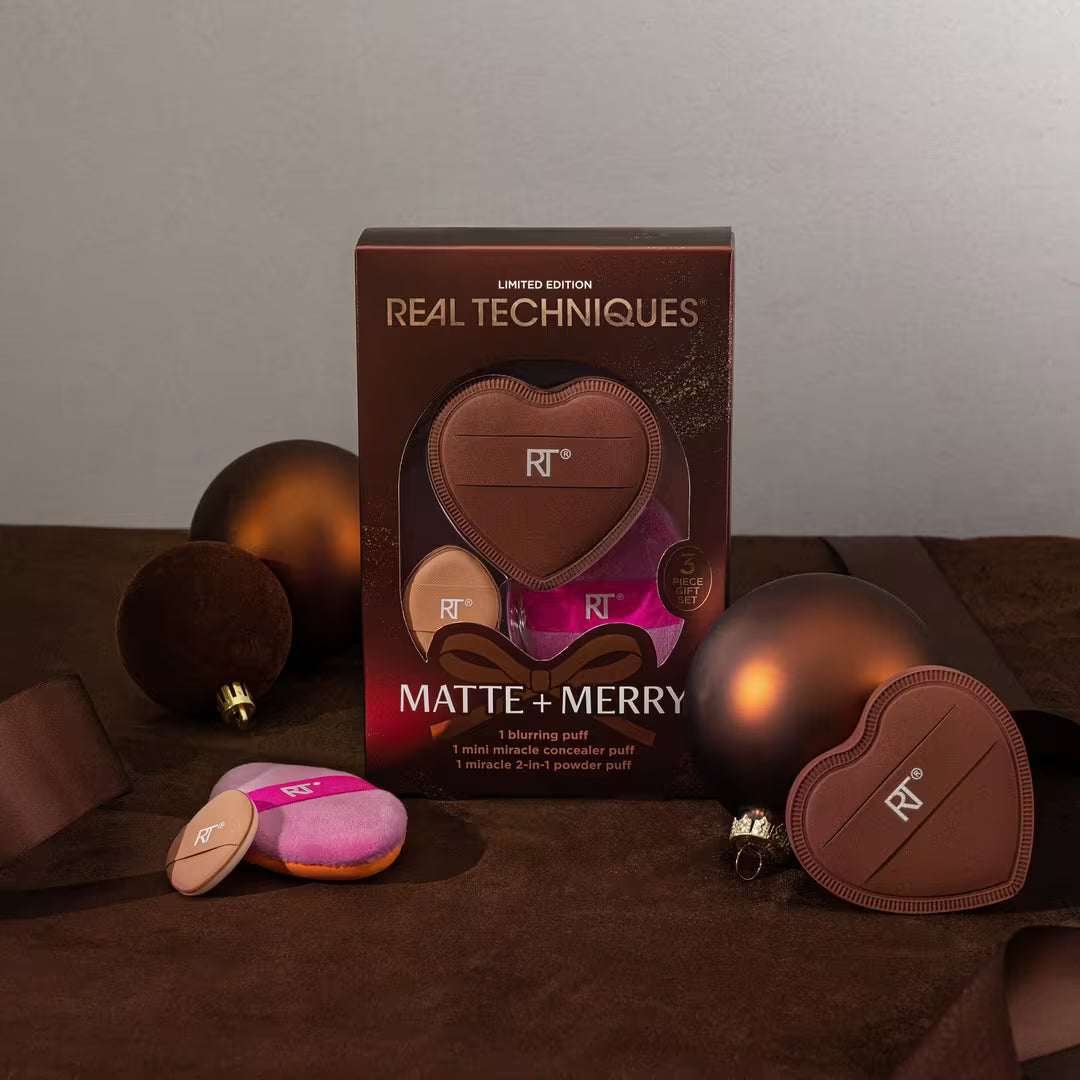 Matte + Merry Makeup Puff Gift Set