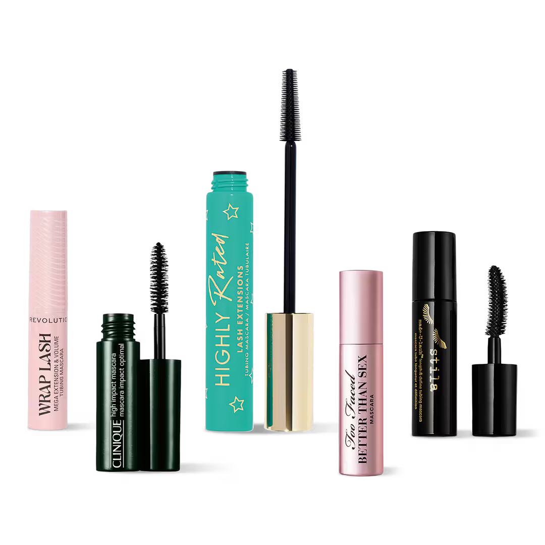 Kit de mini mascaras con Clinique Milani Stila y Too Faced