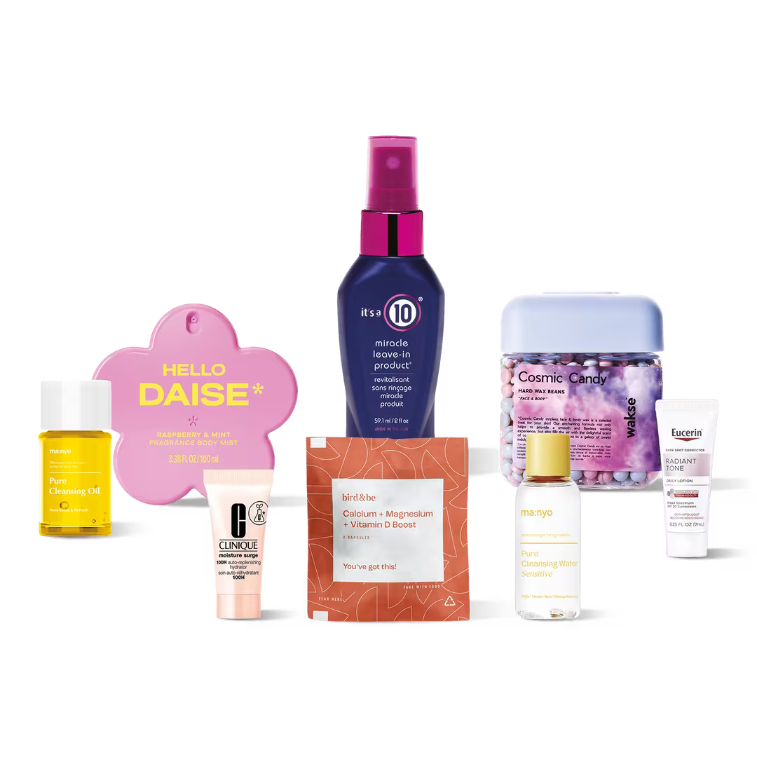 Set de minis de belleza con skincare, hair care y body mist
