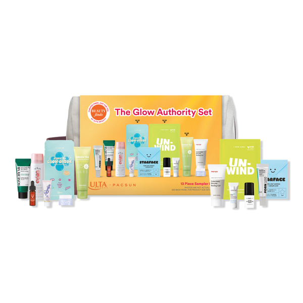 Set de skincare The Glow Authority Set 13 pz Beauty Finds by ULTA Beauty vista frontal