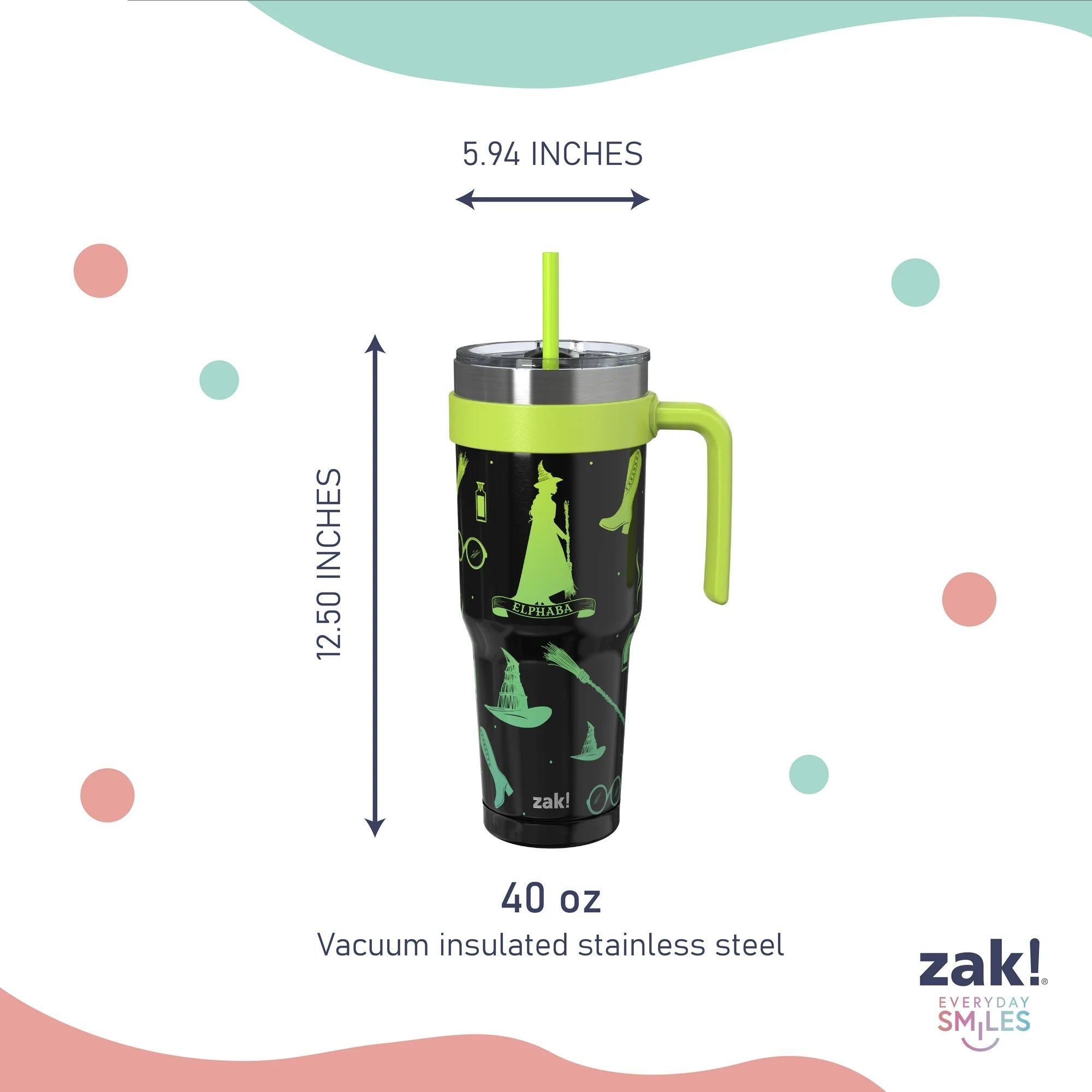 Wicked Halloween Straw Handle Tumbler