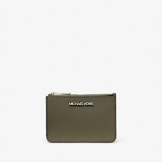 Jet Set Travel Small Saffiano Leather Coin Pouch