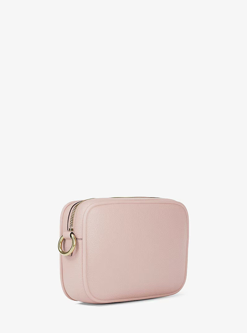 Bolsa crossbody Michael Kors de piel con herrajes dorados #color_MK Powder Blush