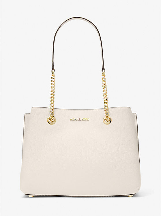 Teagan Large Pebbled Leather Shoulder Bag