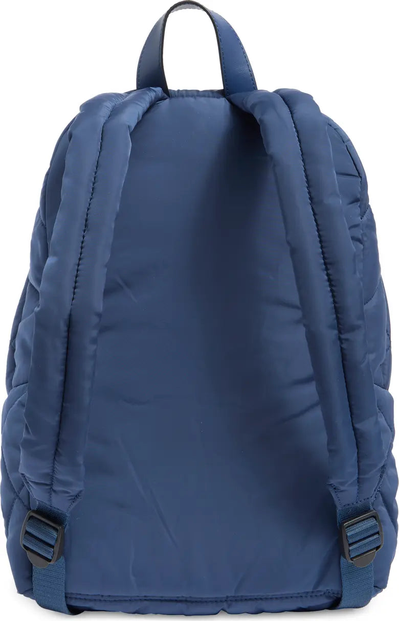 Quilted Nylon School Backpack