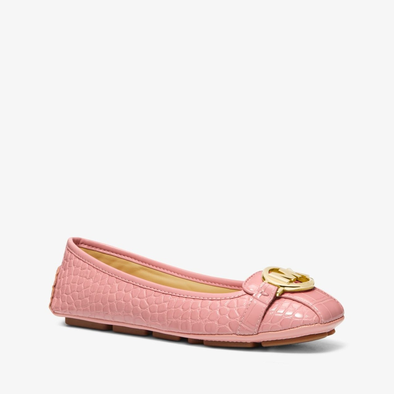 Michael Kors - Fulton Crocodile Embossed Faux Leather Moccasin | Mocasin Flats