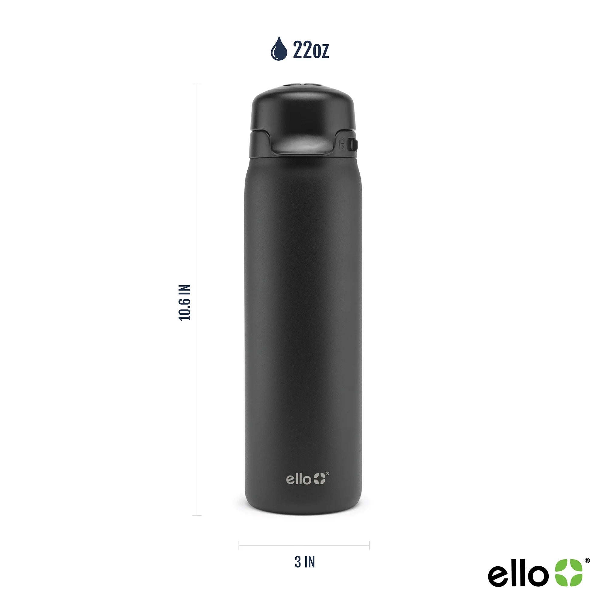 Flip & Fill 22 oz Stainless Steel Water Bottle
