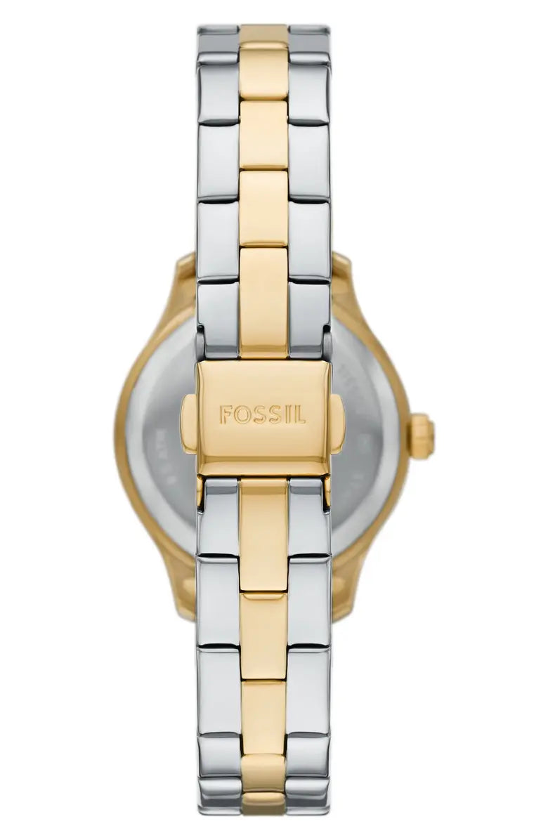 Reloj Fossil Brynn para mujer de acero inoxidable dorado y plateado