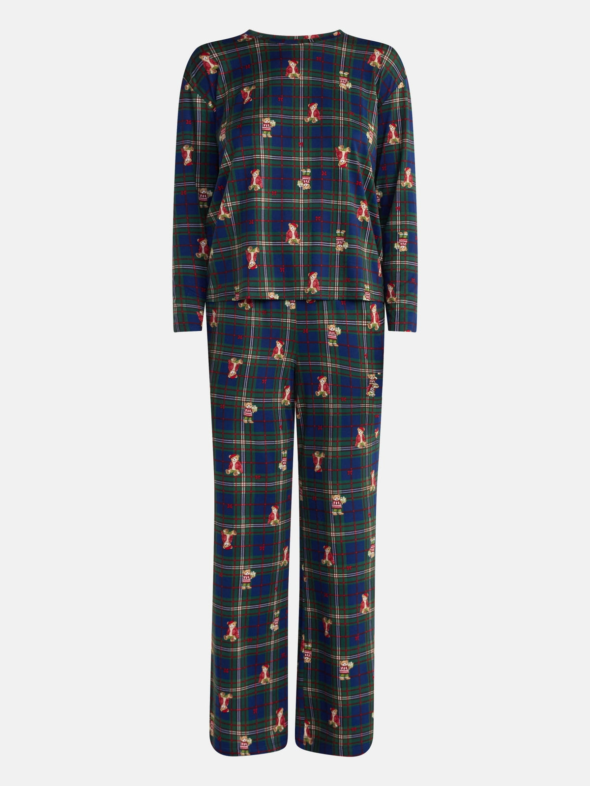 Joyspun Dreamy Soft Collection para mujer, JOS Deep Cobalt HH Bear, imagen adicional del diseño de pijama #color_JOS Deep Cobalt HH Bear