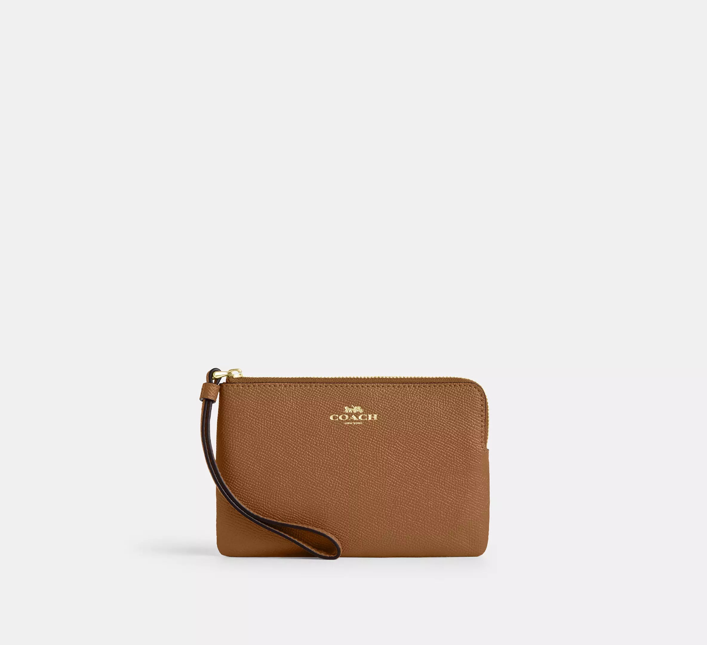 Corner Zip Wristlet In Signature Canvas