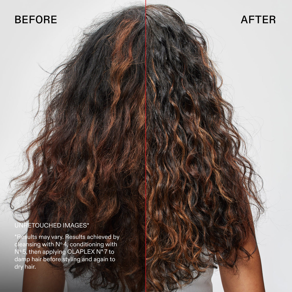 OLAPLEX The Key to Shine Set — resultados visuales del brillo capilar, imagen 7