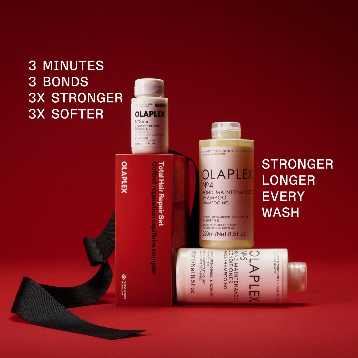 OLAPLEX Total Hair Repair Set — resultados de reparación capilar, imagen 3