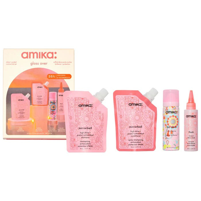 Amika - Mini Mirrorball Shampoo & Conditioner Set | Tratamiento para Cabello