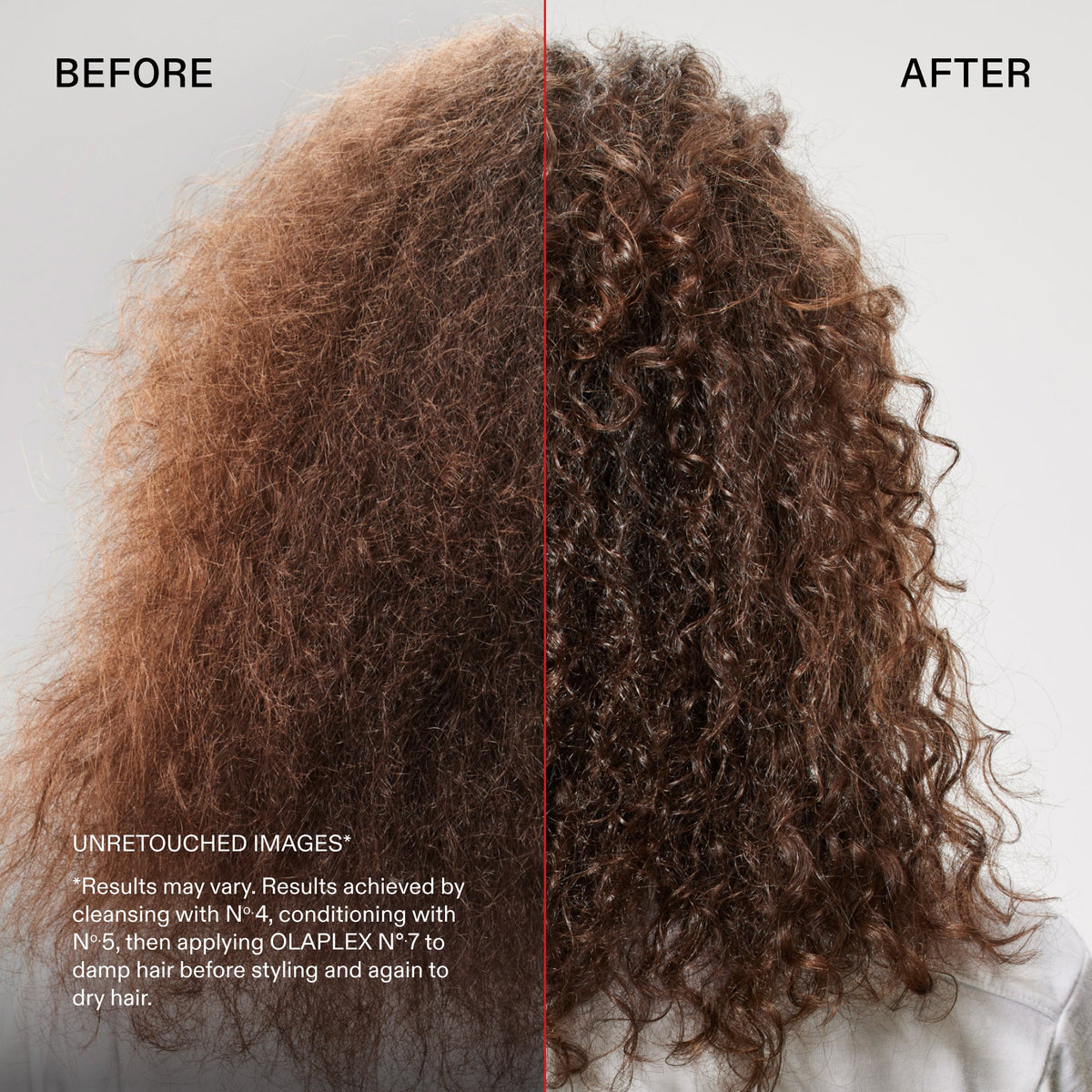 OLAPLEX The Key to Shine Set — comparativa de cabello tratado, imagen 8