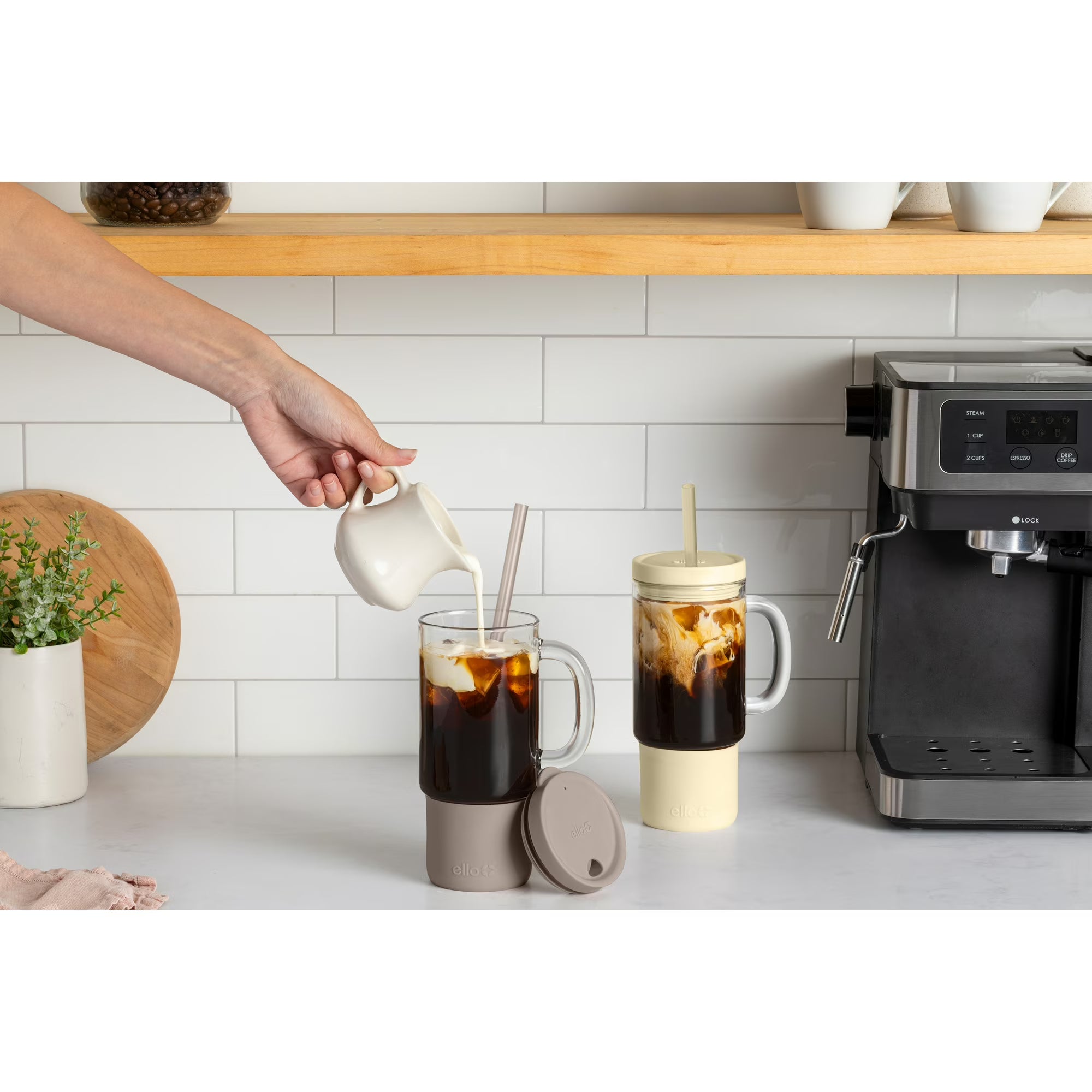 Ello Nova 18oz Glass Tumbler