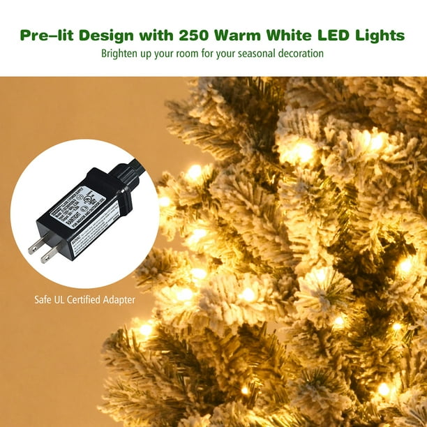 Árbol de Navidad Premium Snow - Preiluminado