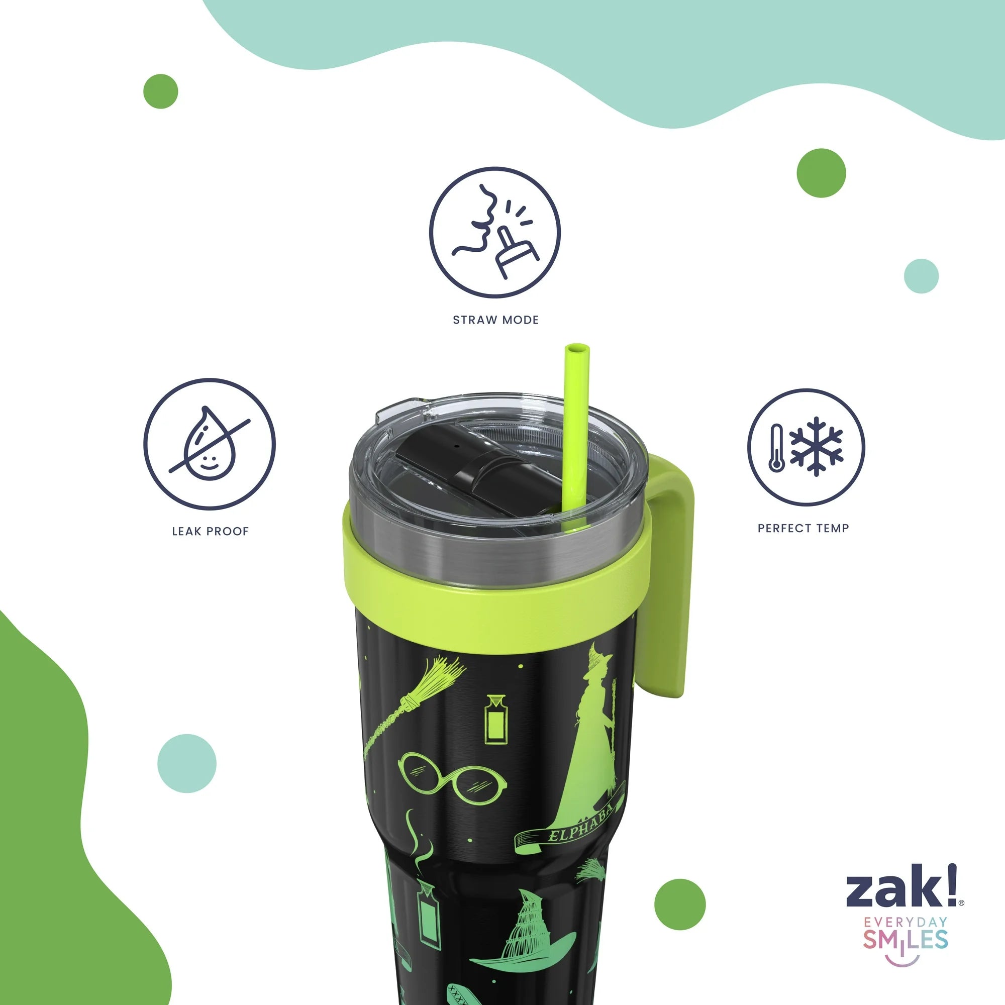 Wicked Halloween Straw Handle Tumbler