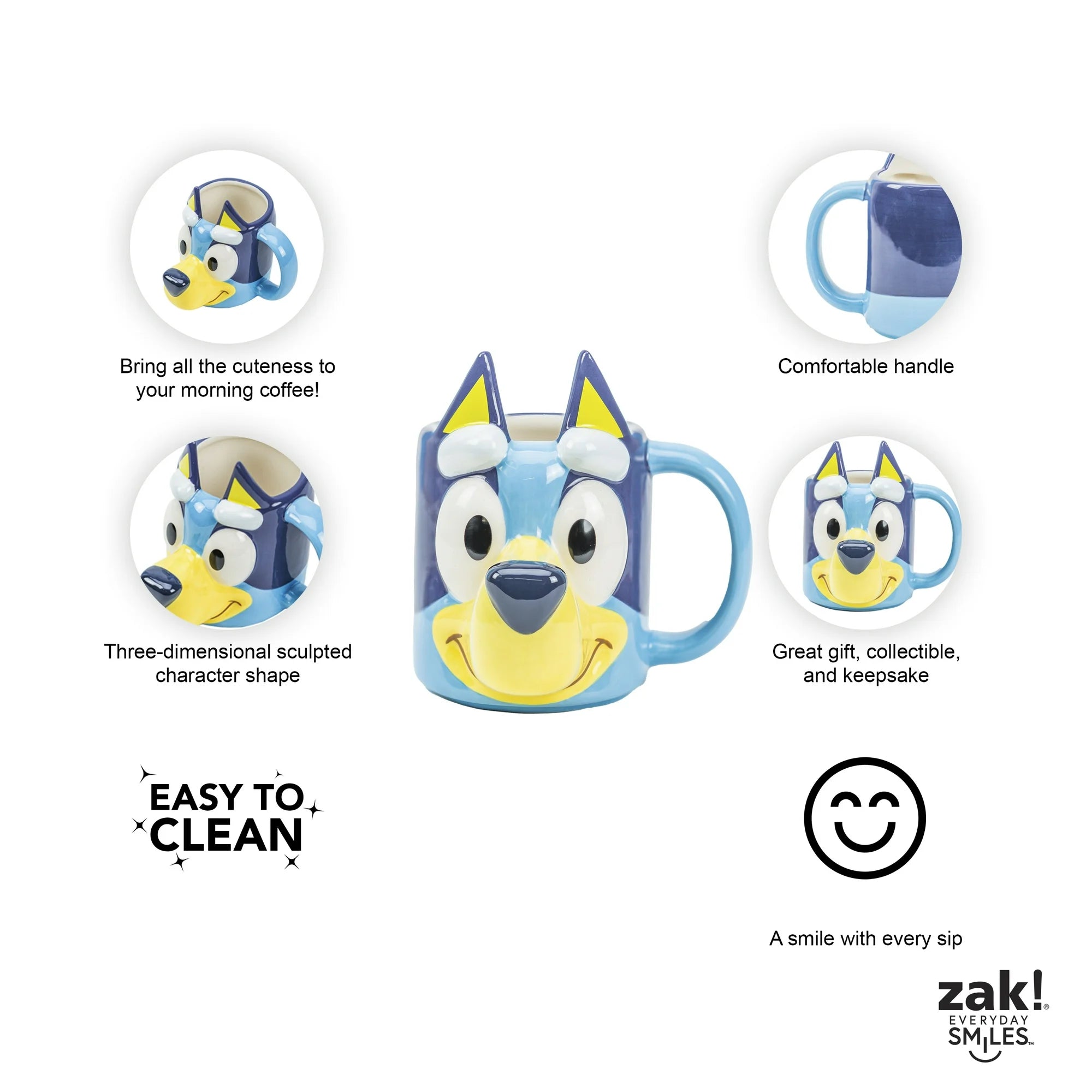 Bluey Sculpted Mug