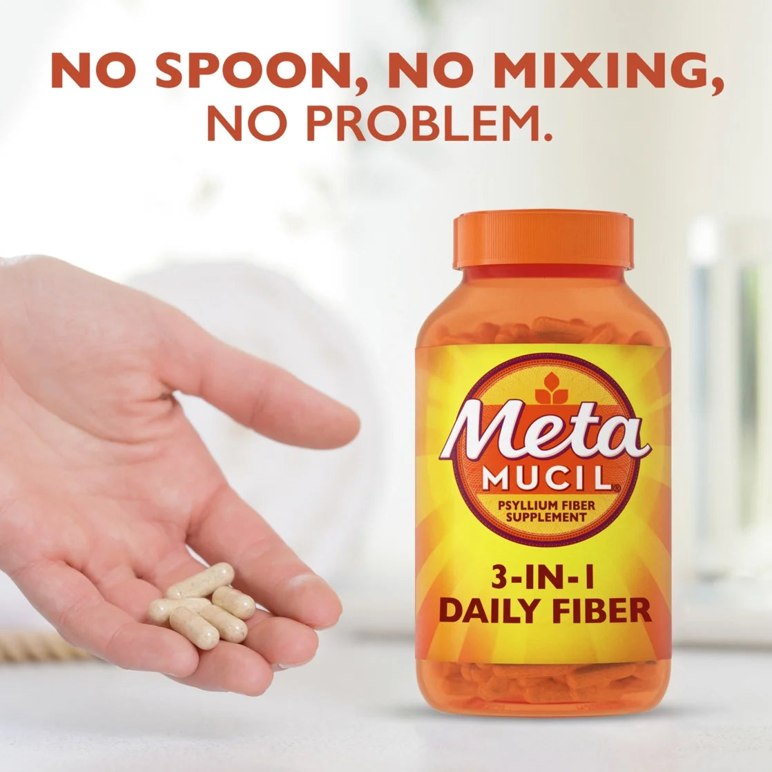 3-in-1 Fiber Capsules for Digestive Health