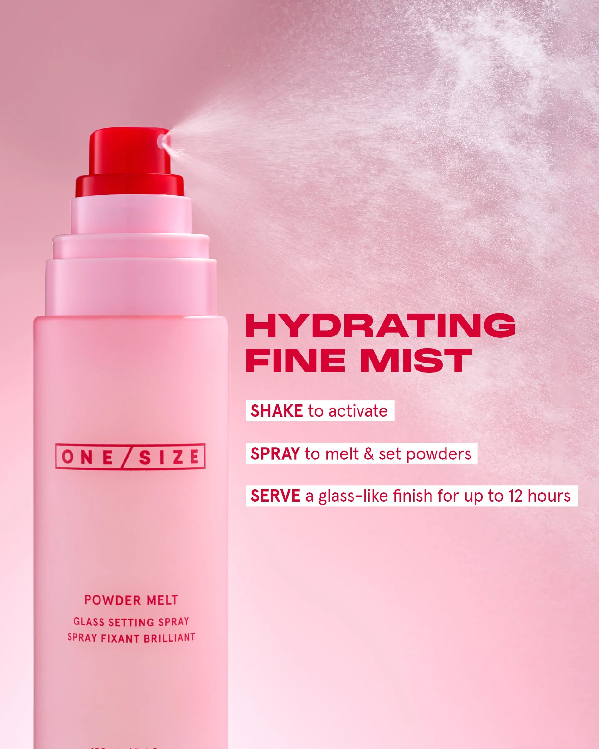 Powder Melt Flass Setting Spray