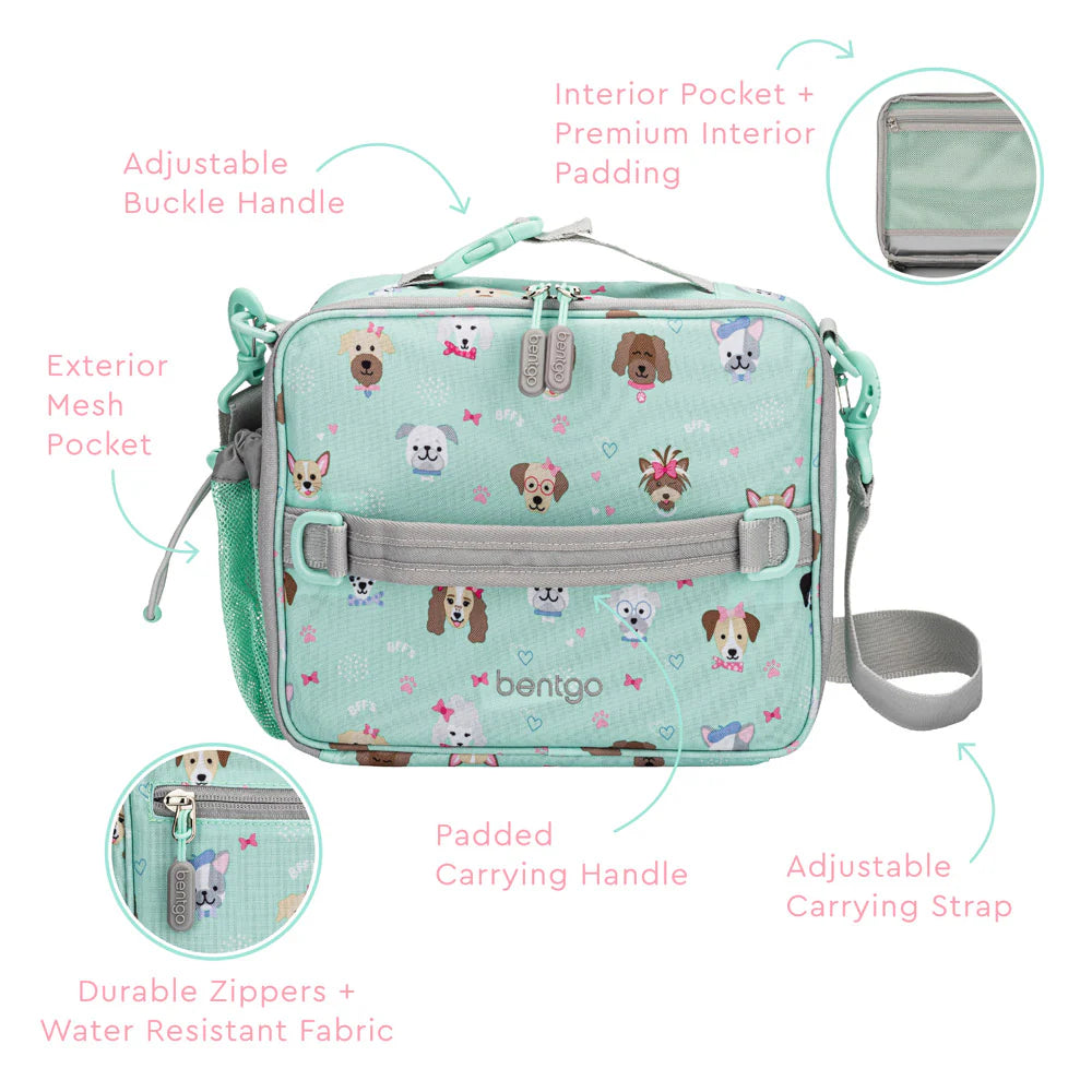 Bentgo Kids Prints Lunch Box, Lunch Bag, & Ice Packs