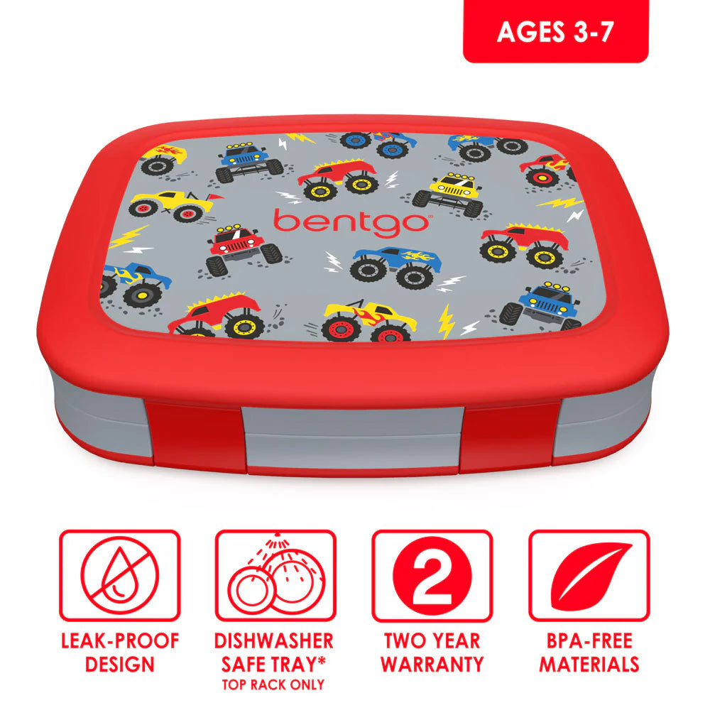 Bentgo Kids Prints Lunch Box, Lunch Bag, & Ice Packs