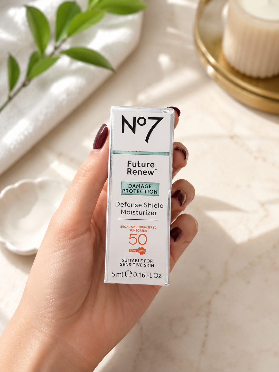 No7 Damage Protection Defense Shield Moisturizer FPS 50 Trial Size – 5 ml