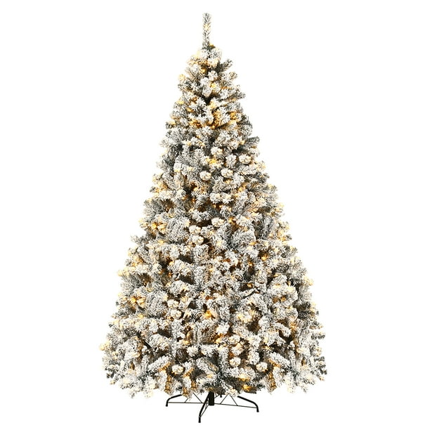 Árbol de Navidad Premium Snow 9" ft pies Preiluminado