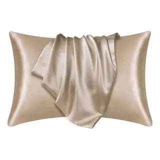 Funda de almohada de seda natural 50 x 66 CM (champagne)
