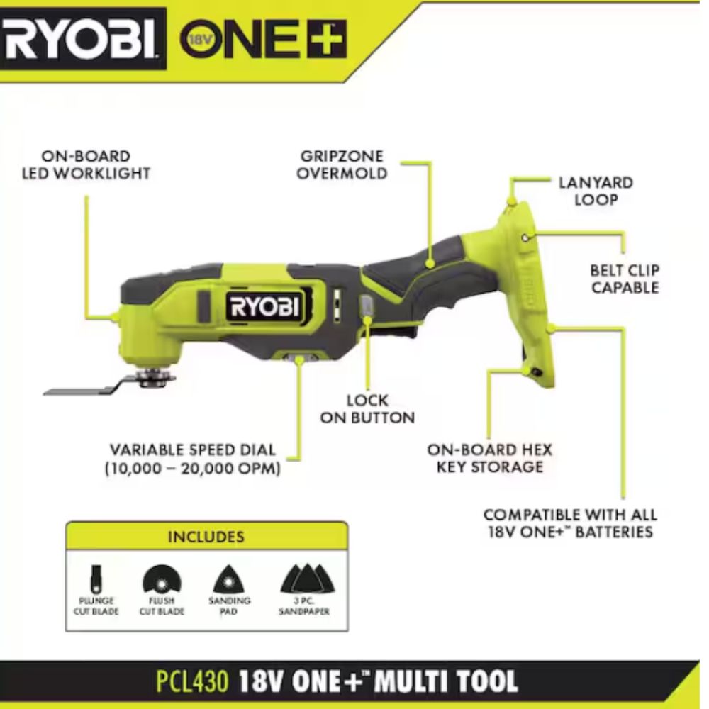 ONE+ 18V Cordless Oscillating Multi-Tool