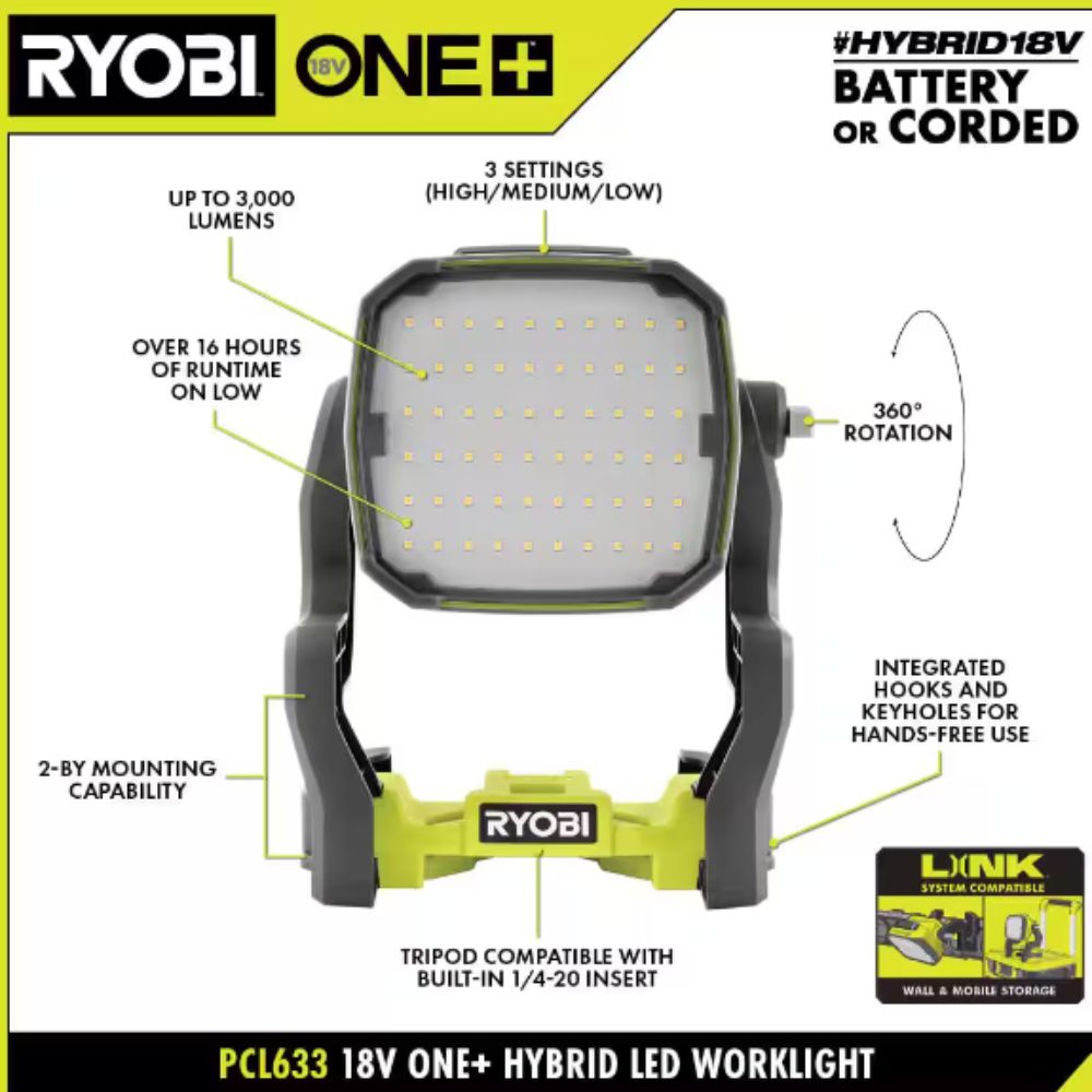 ONE+ 18V Hybrid LED Work Light
