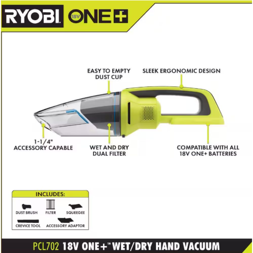 ONE+ 18V Cordless Wet/Dry Hand Vacuum