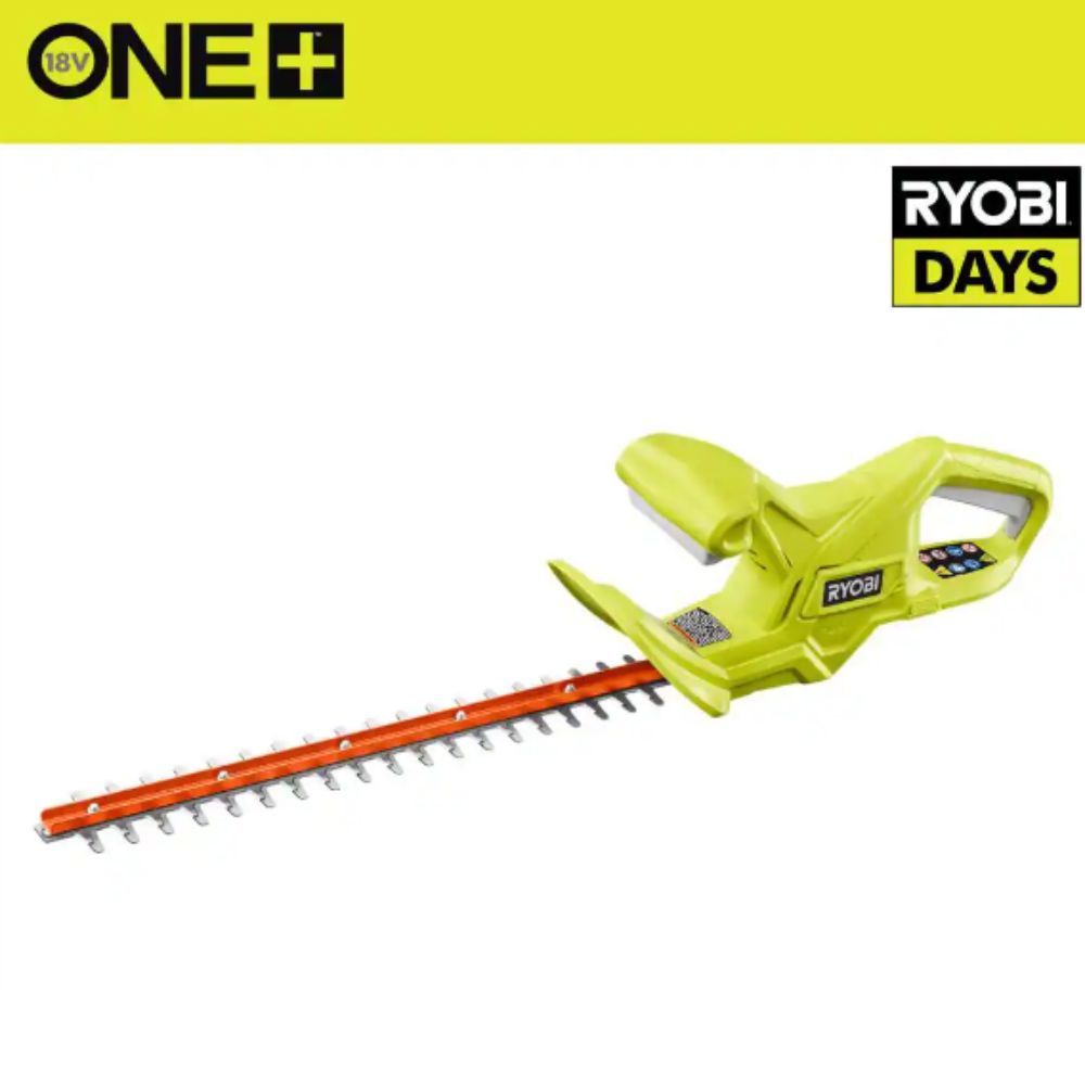 Ryobi - ONE+ 18V 18 in. Cordless Battery Hedge Trimmer | Cortasetos inalámbrico 18V para jardín