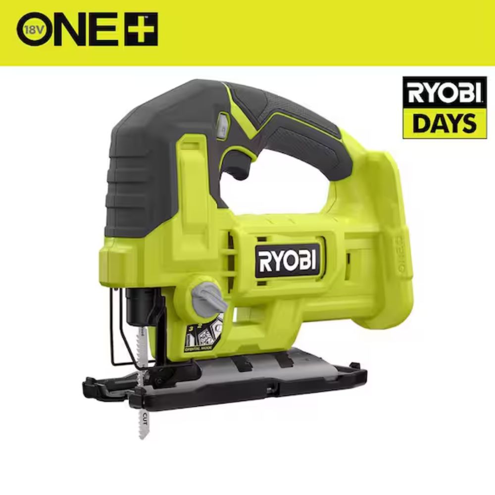 Ryobi - ONE+ 18V Cordless Jig Saw (Tool Only) | Sierra Caladora Inalámbrica Precisa y Compacta