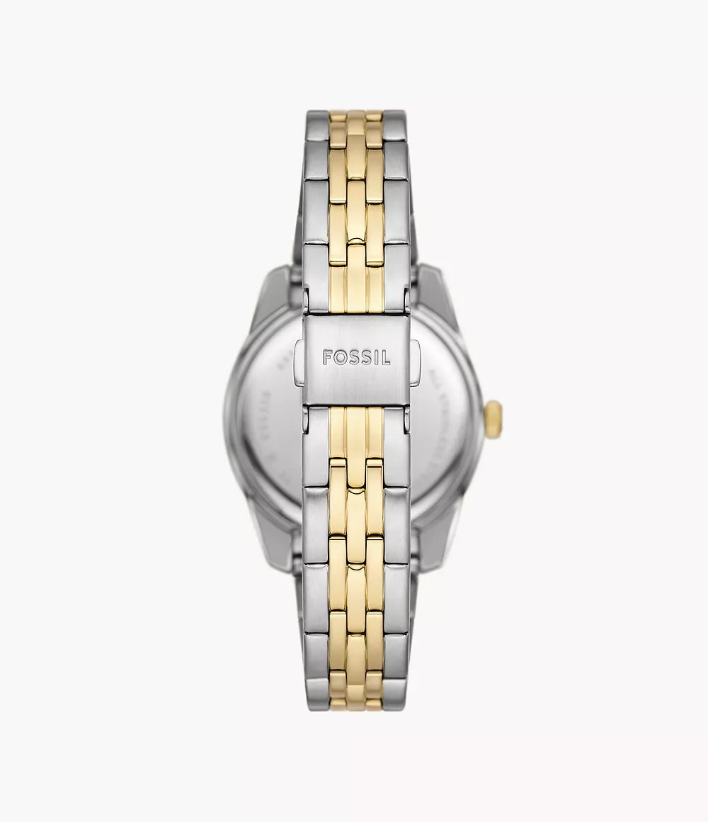 Scarlette Three-Hand Date Two-Tone Stainless Steel Watch