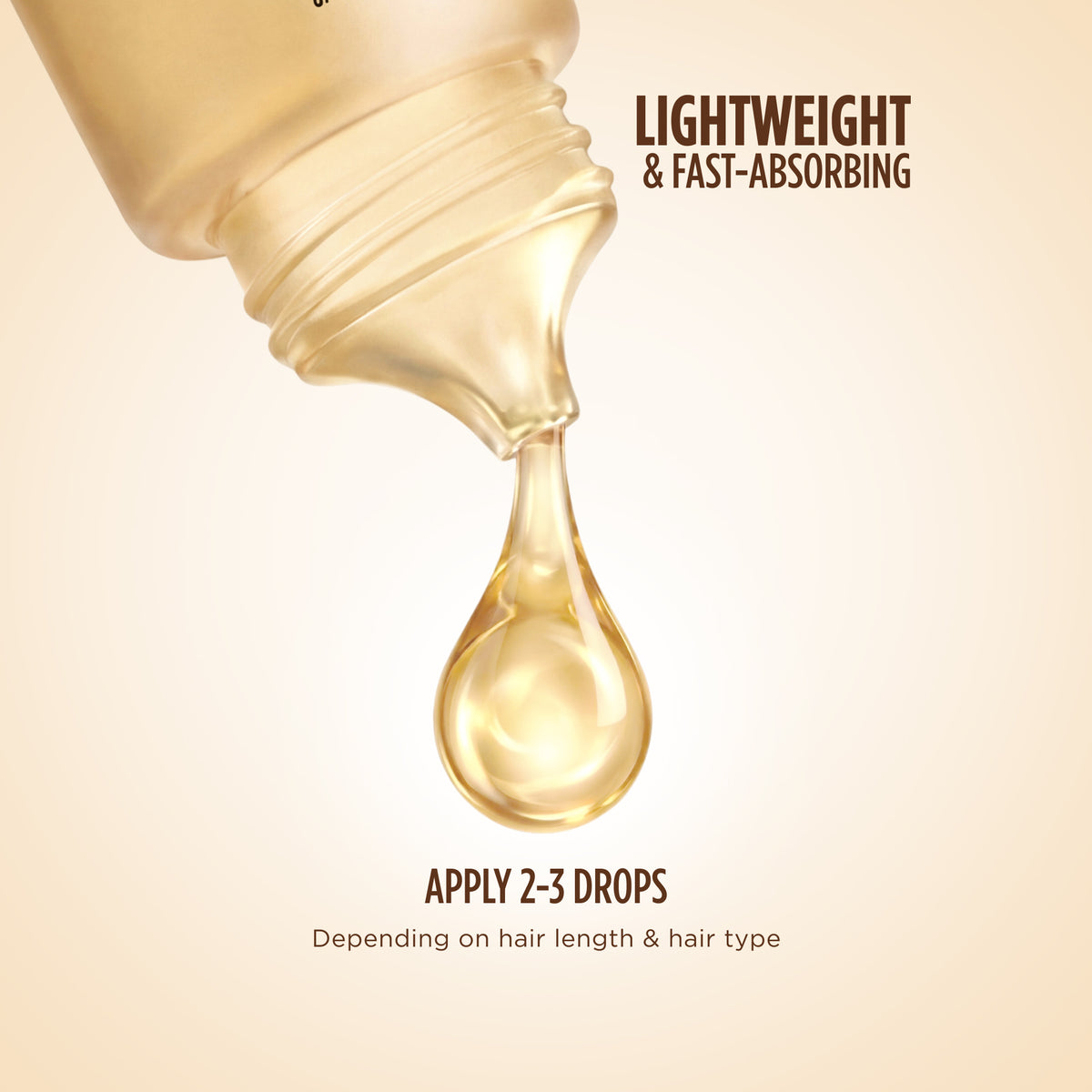 Textura ligera de Gisou Honey Gloss Collagen Drops y aplicación de 2 a 3 gotas