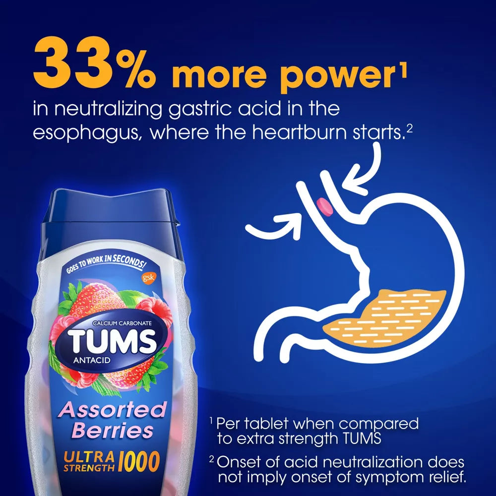 Ultra Strength Antacid Assorted Berries Chewable