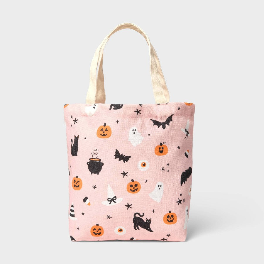 Bolsa rosa Spritz para dulces con estampado de Halloween #color_SPZ Pink